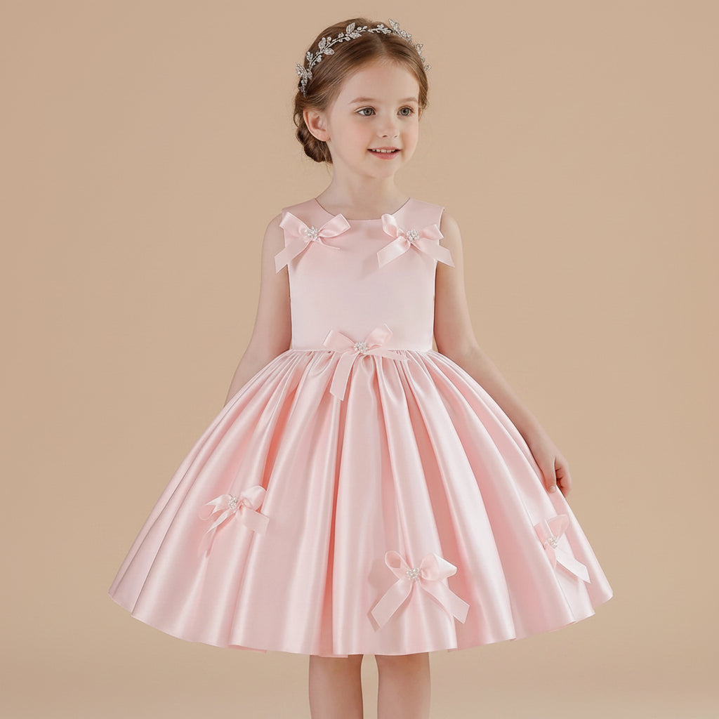 Robe anniversaire fille - Noeud papillon Léa