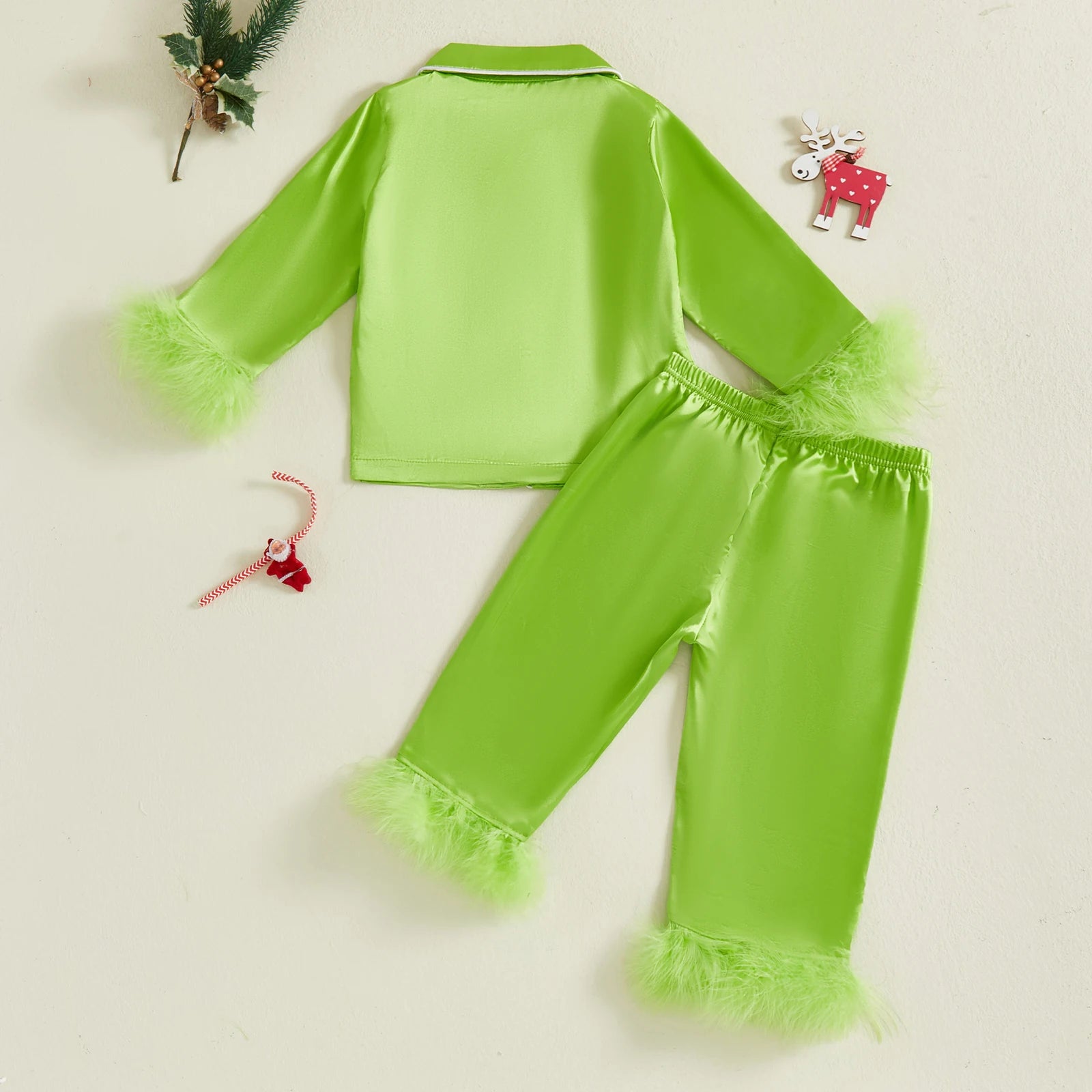 Pyjama enfant fille - Pantalon vert - L'univers de la licorne