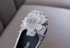 Ballerine fille cérémonie - Fleur et strass