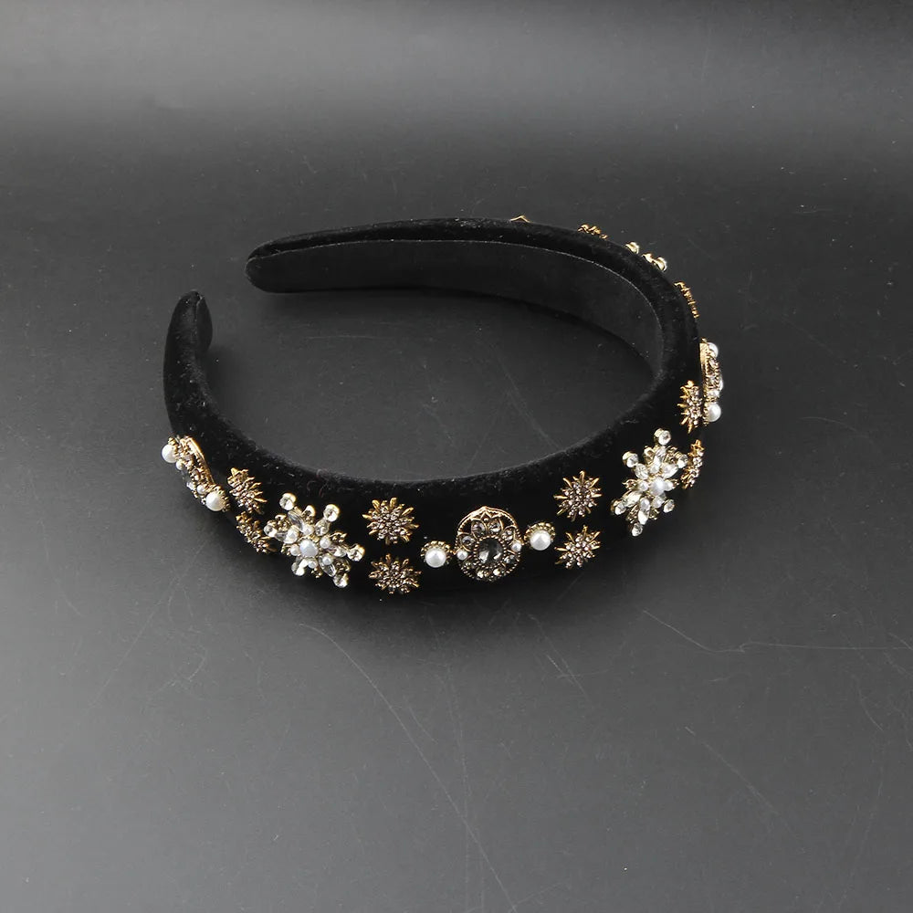 Cerchietto natalizio con strass