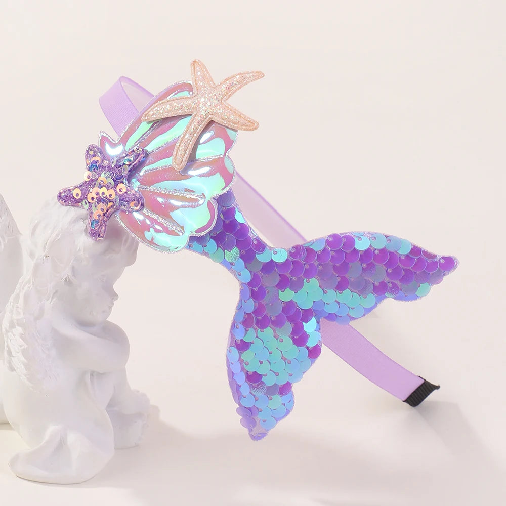 Diadema de sirena con estrellas