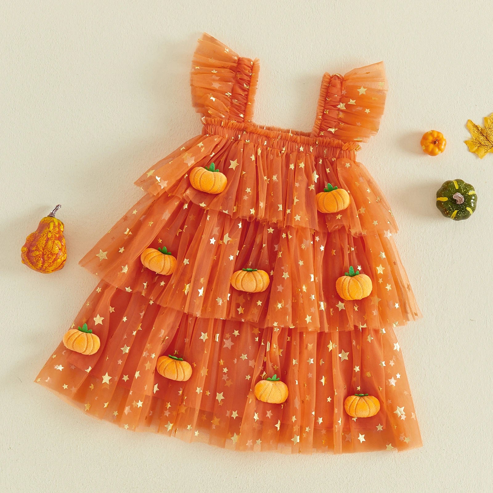 Robe Halloween fille - Citrouille/fantôme