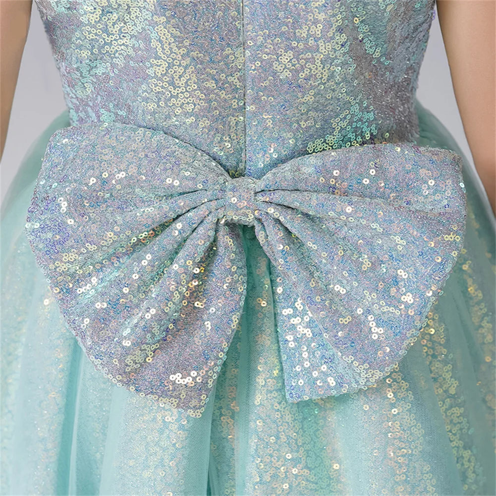 Vestido largo y brillante para niños Aria 