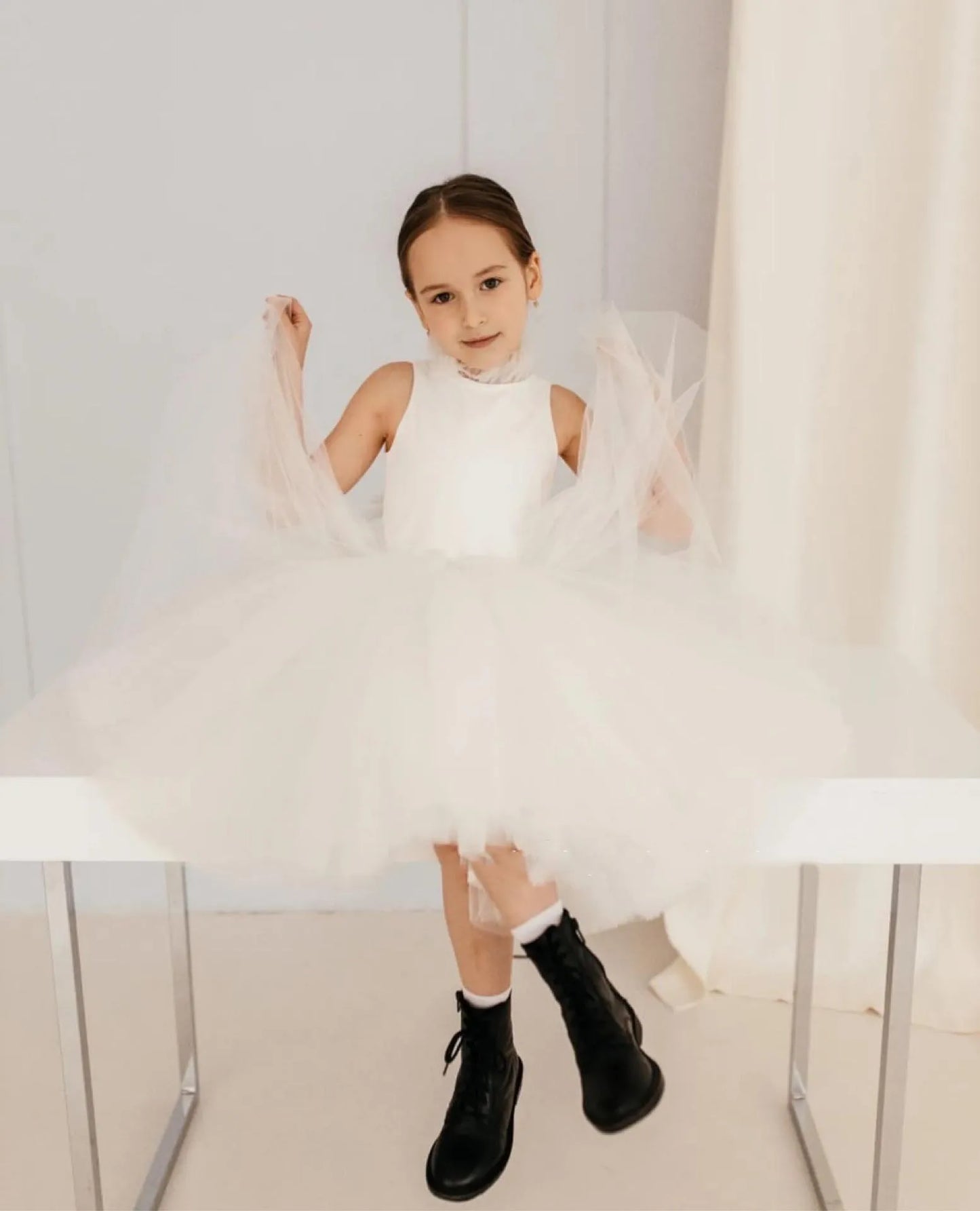 Robe enfant cérémonie Cygne