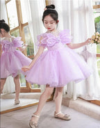 Robe cérémonie ado petite libellule violette