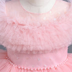 Vestido formal infantil brillante