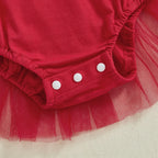 Mameluco para el primer día del bebé - Día de San Valentín