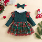 Conjunto navideño para bebé en miniatura