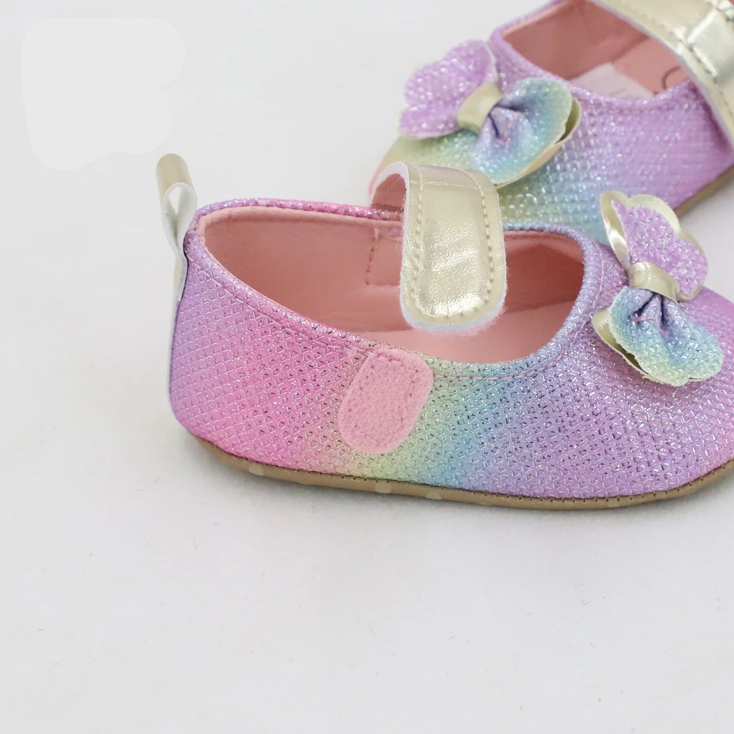 Chaussure bébé arc-en-ciel