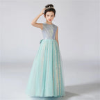 Vestido largo y brillante para niños Aria 