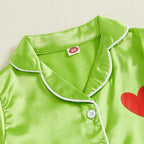 Pyjama fille - Vert froufrou - L'univers de la licorne