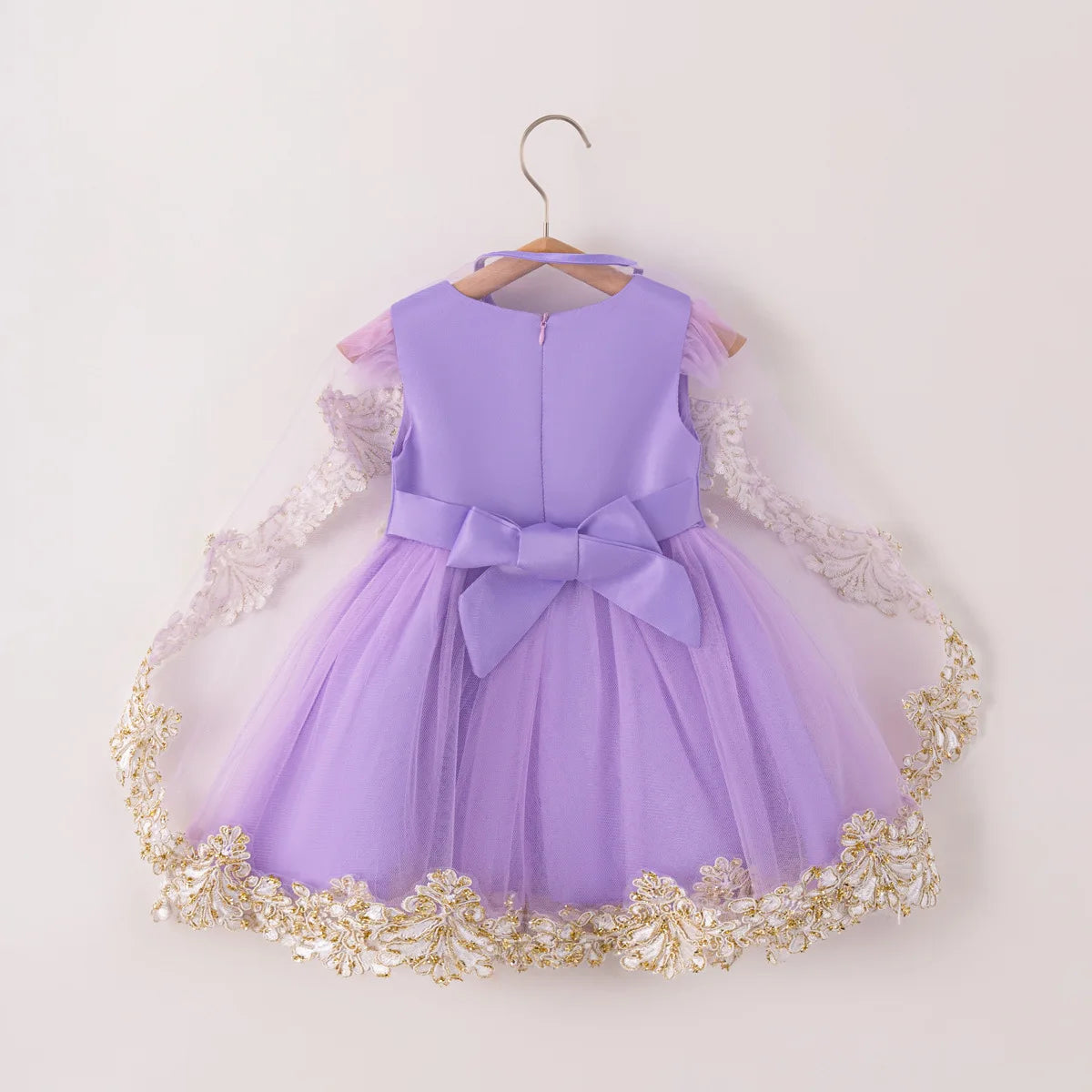 Robe anniversaire enfant + cape Rita