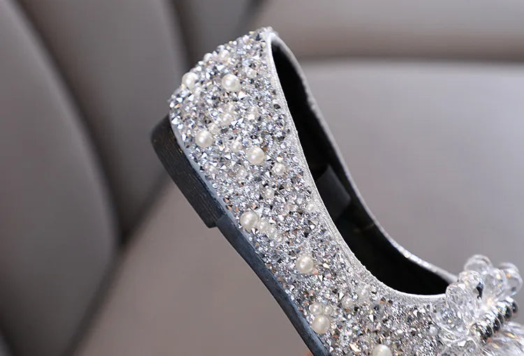 Ballerine fille strass et Noël détails