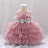Robe pour noël fille froufrou fille rose
