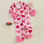 Pyjama enfant fille - Motif Coeur - L'univers de la licorne