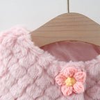 Chaleco sin mangas para niñas con flores