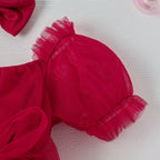 Mameluco navideño rojo y verde para bebé