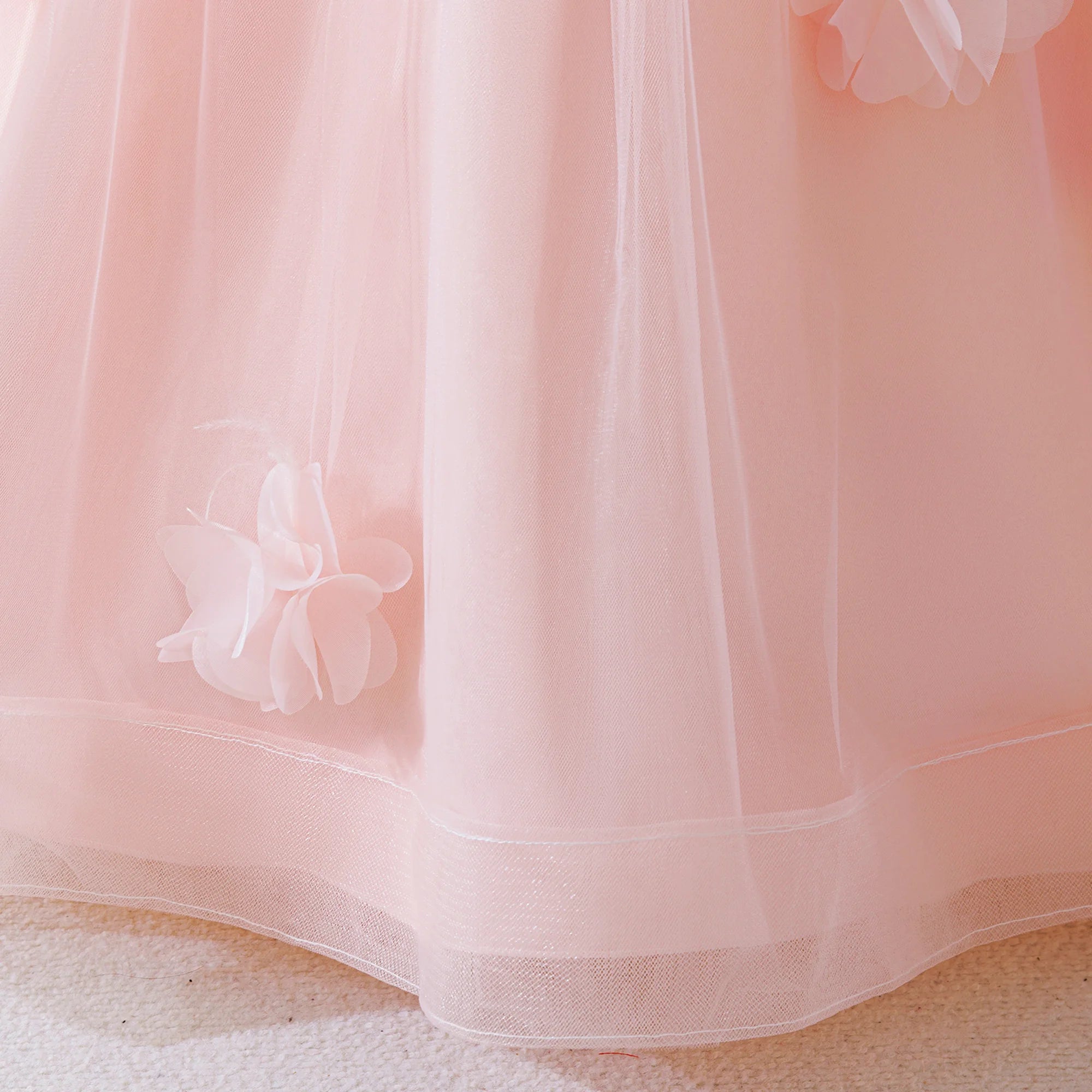 Robe princesse ado - Fleurs Rosées