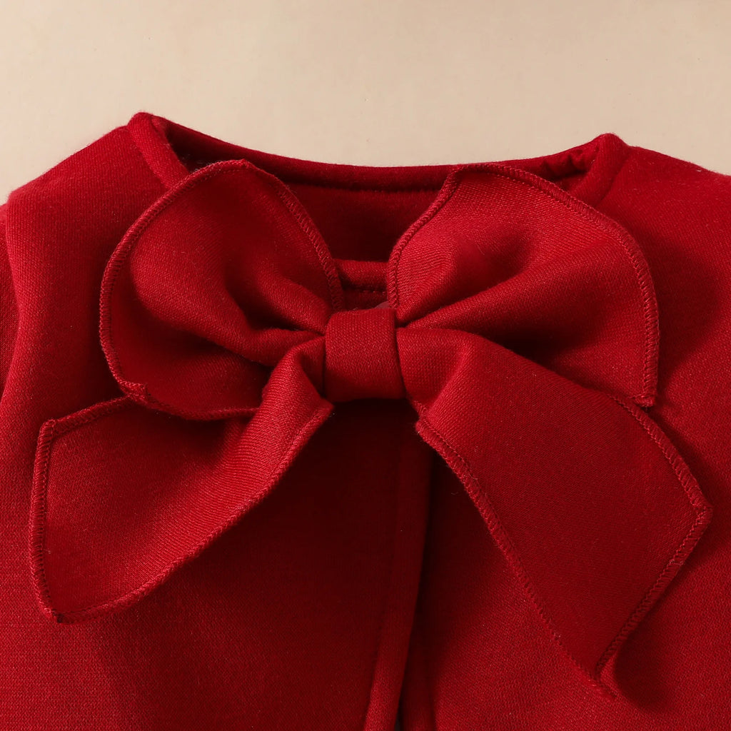 Elegante abrigo rojo para niños