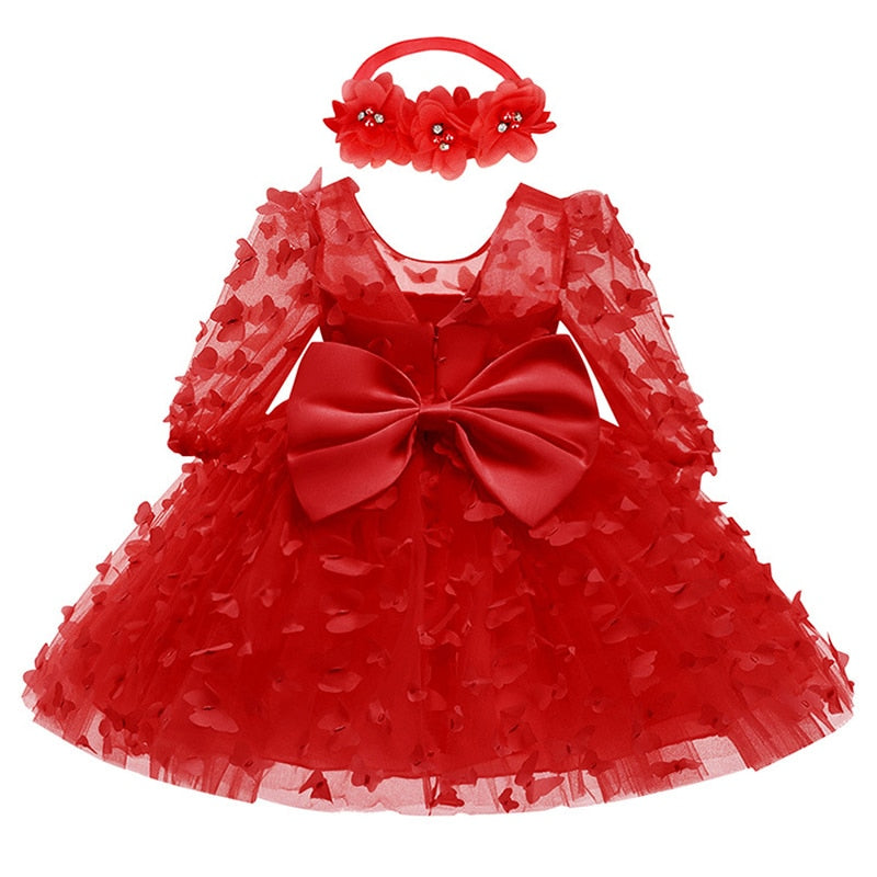 Robe bébé fille papillon