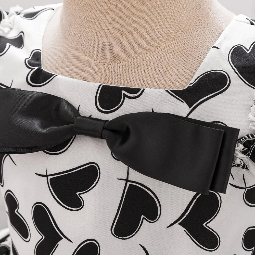 Abito da compleanno Chloé bianco e nero