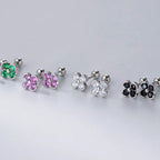 Boucle d'oreille enfant - Petit Trèfle argent - L'univers de la licorne