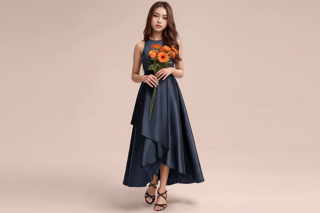 Robe cérémonie fille ado - Fluide marine