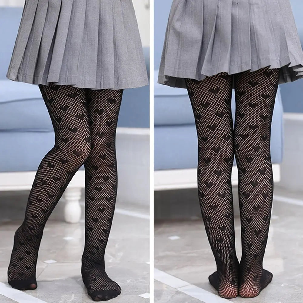 Collant velati per bambini - piccolo cuore