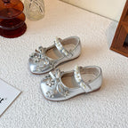 Ballerine per bambini con strass e perle