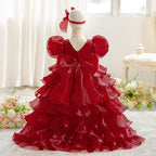 Robe anniversaire fille - Traine et froufrou
