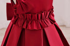 Robe de cérémonie satinée et élégante