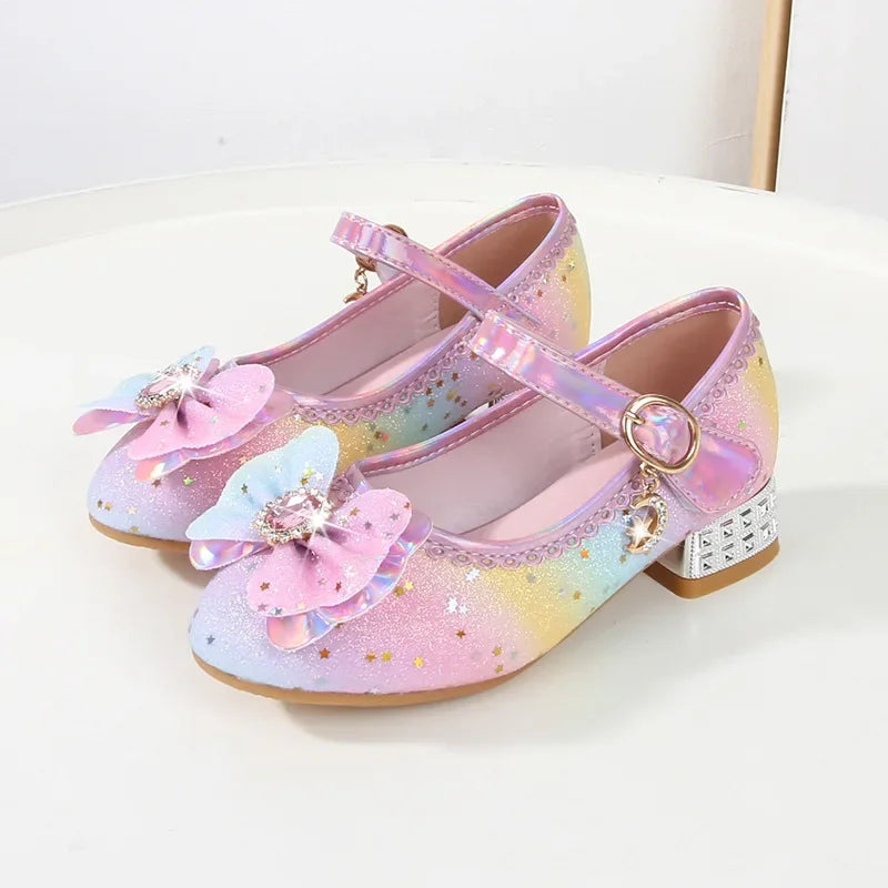 Ballerine fille arc en ciel - Petit talon