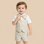 Costume enfant baptême short - 4 pièces Jules
