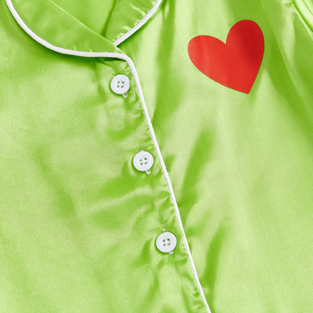 Pyjama fille - Vert froufrou - L'univers de la licorne