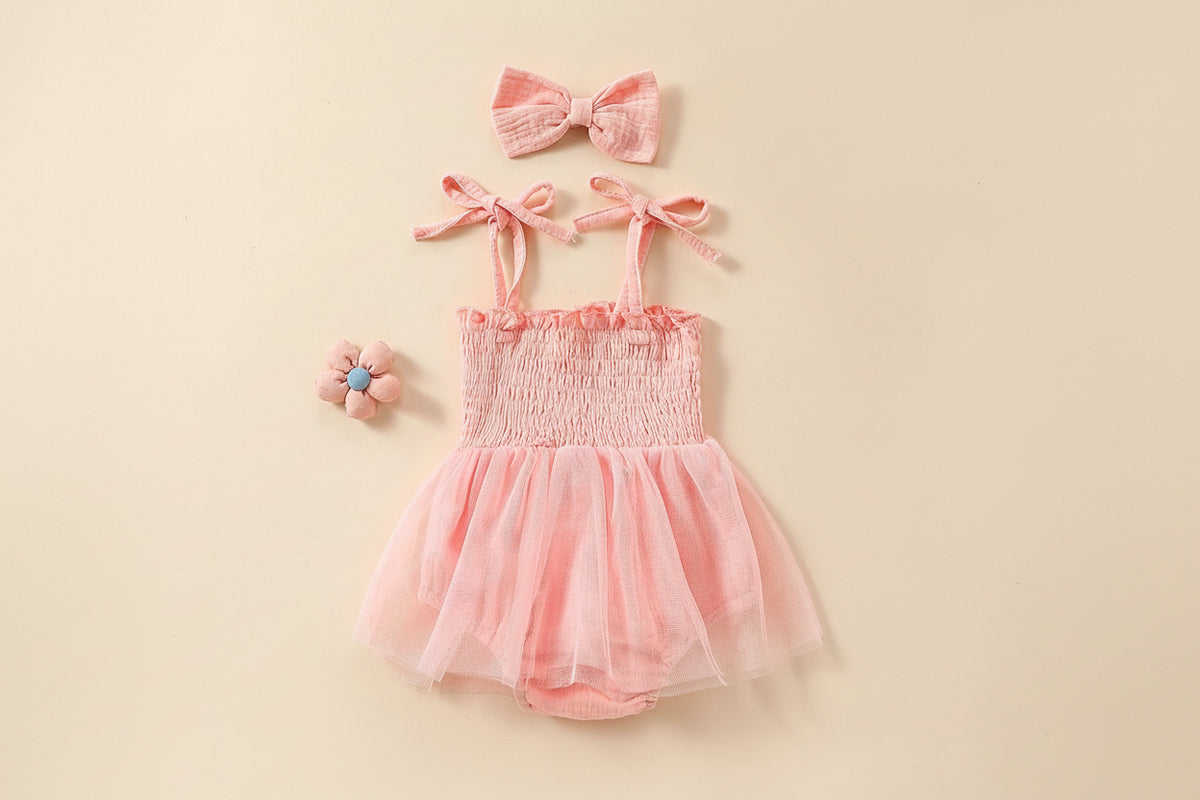 FYMNSI Ensemble 3 Pièces Tutu Anniversaire Bébé Fille - Body Manches Longues + Jupe Tutu + Bandeau 1 An