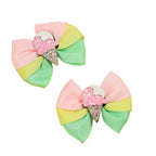 Lot de 2 barrettes colorées pour fille