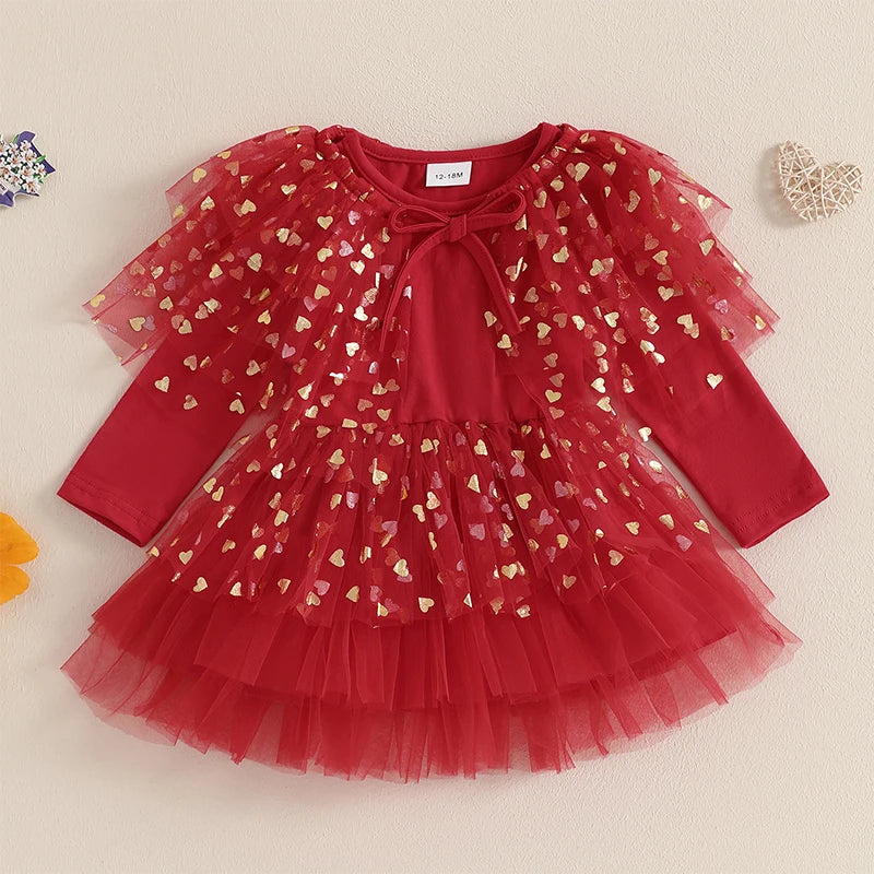 Vestido de bebé para el día de San Valentín