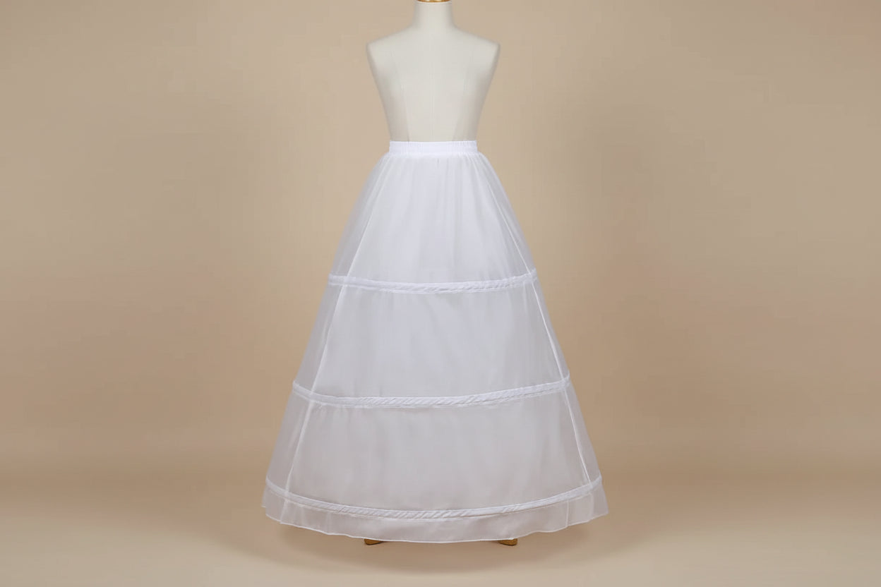 Jupon long enfant 3 anneaux blanc