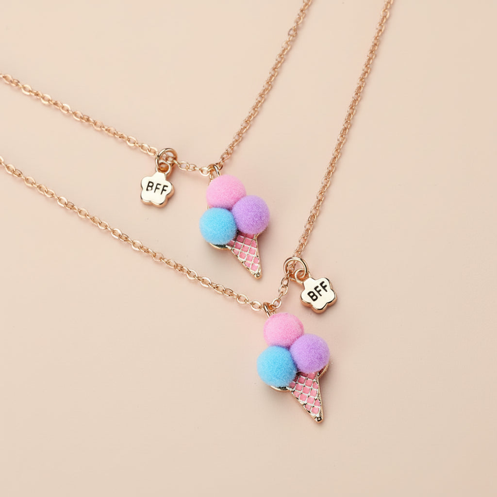 Collier enfant BFF - Cornet de glace - L'univers de la licorne