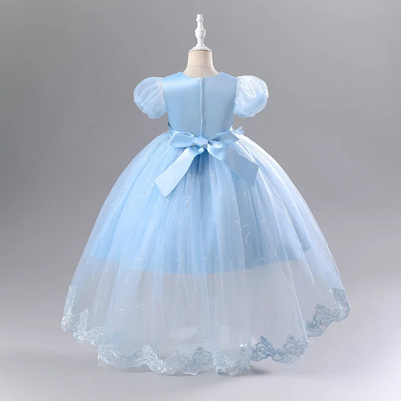 Vestido infantil Gina con cola