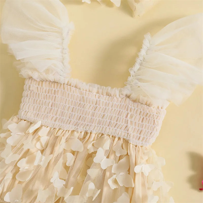 Barboteuse robe papillon enfant