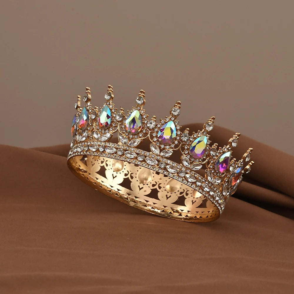 Couronne princesse - Ronde et saphir