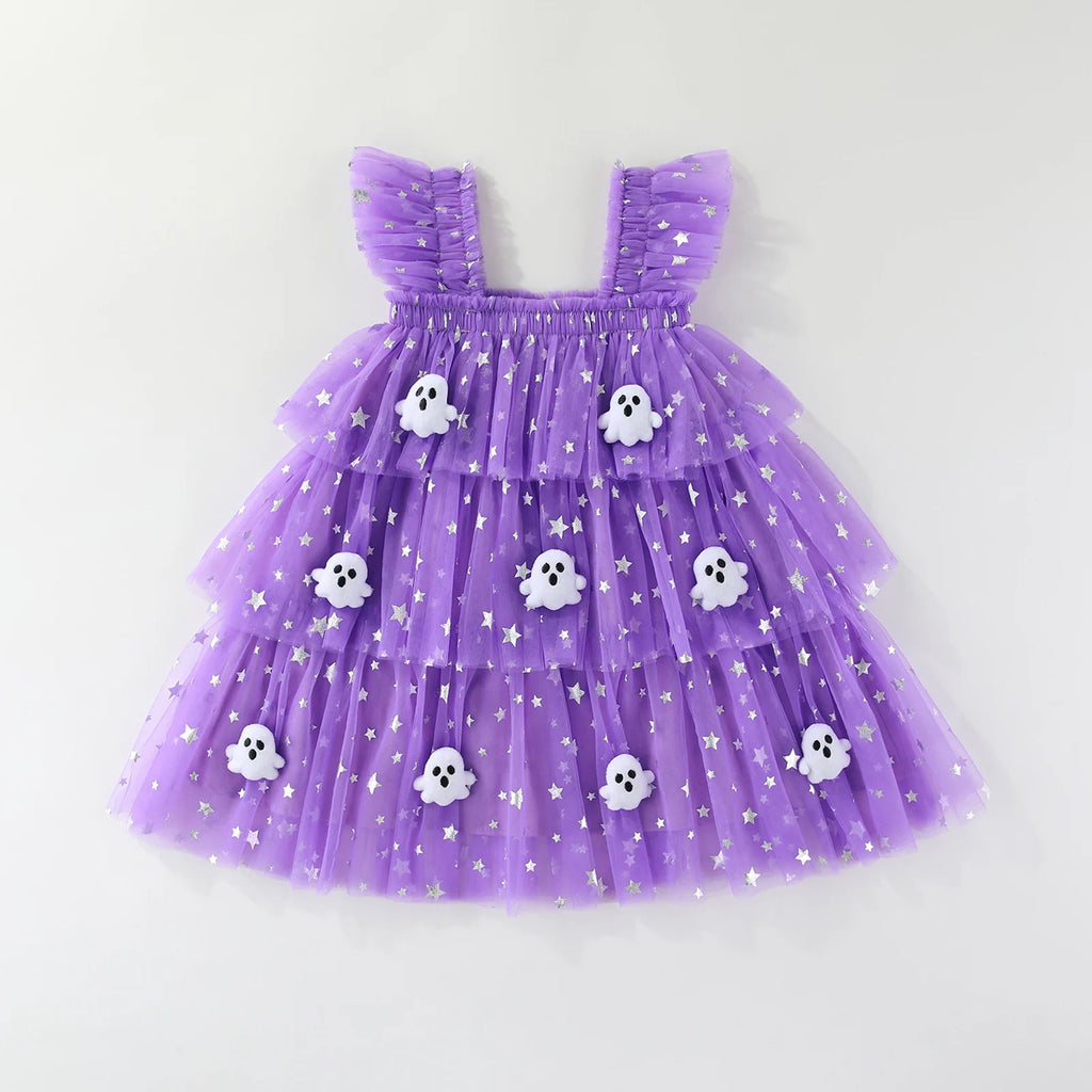 Robe Halloween fille - Citrouille/fantôme