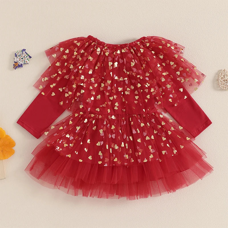 Vestido de bebé para el día de San Valentín