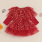 Vestido de bebé para el día de San Valentín