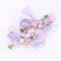 Accessoire cheveux fille barrettes en fleurs - L'univers de la licorne