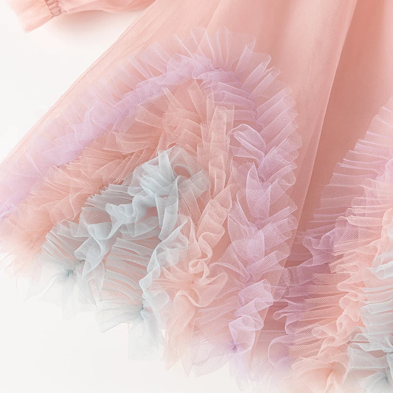 Precioso vestido de cumpleaños para niños