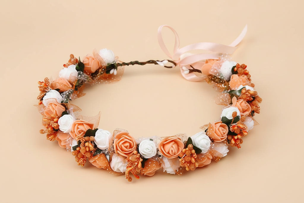 Couronne en fleurs cérémonie fille