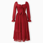 Robe mère et fille - Rouge élégante