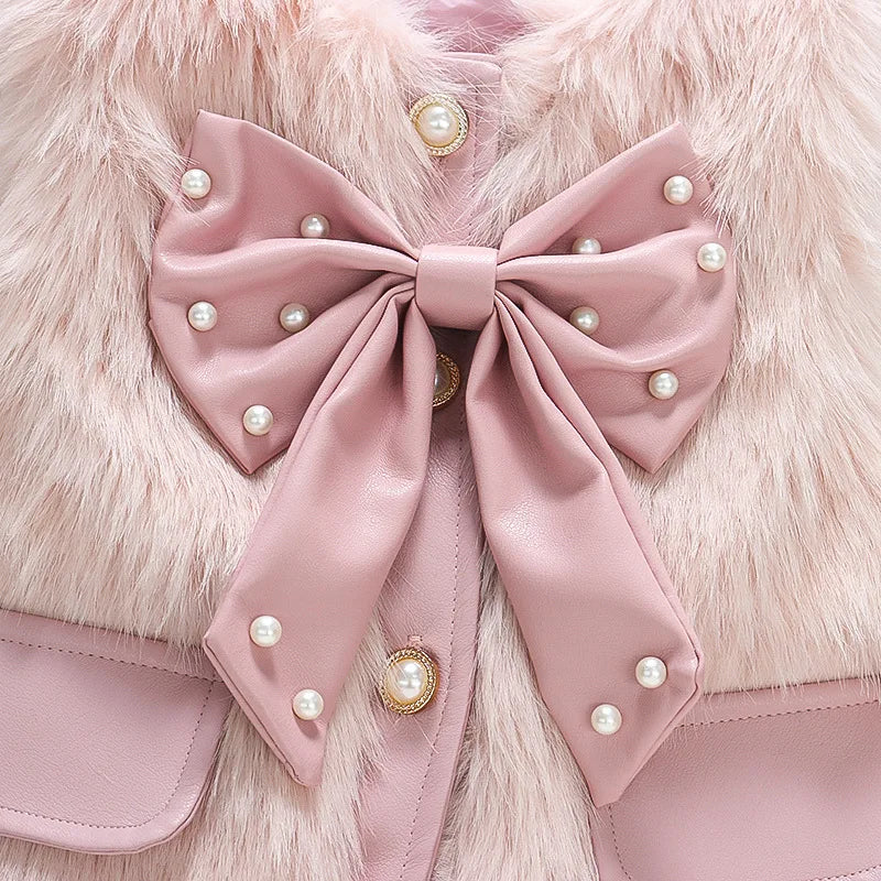 Chaleco de piel sin mangas para niños